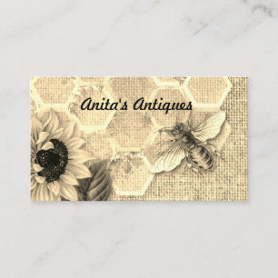 Cartão De Visita Linho Dourado derretido do teste padrão do favo de