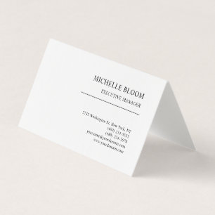 Cartão De Visita Linho Minimalista Simples Profissional Moderno