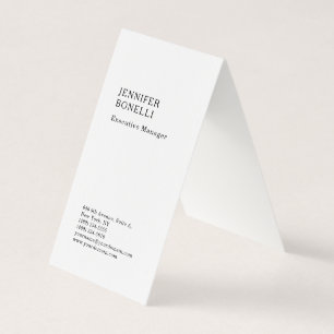 Cartão De Visita Linho premium simples minimalista moderno trendy 