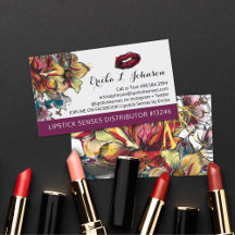 Lipstick Distributor Modern Floral Beijo Plástico 