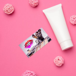 Cartão De Visita Lipstick Kiss   Preparar Escovas