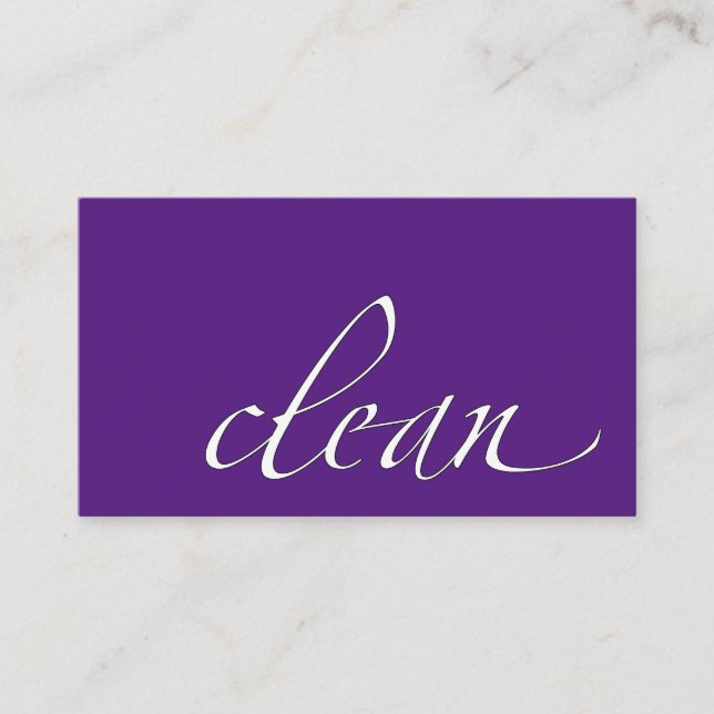 Cartão De Visita Líquido de limpeza Housecleaning limpo (Frente)