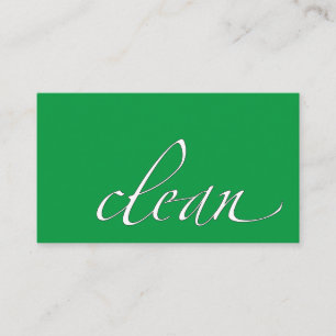 Cartão De Visita Líquido de limpeza Housecleaning limpo