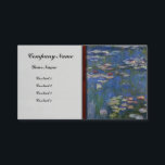 Cartão De Visita Lírios de água de Monet-<br><div class="desc">Lírios de água de Monet-</div>