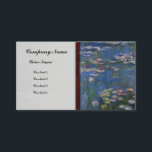 Cartão De Visita Lírios de água de Monet-<br><div class="desc">Lírios de água de Monet-</div>