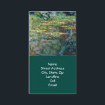 Cartão De Visita Lírios Monet Water (1904) Belas Artes<br><div class="desc">Os Lírios De Água, Claude Monet, 1904. Óleo na canvas, 34, 62 x 36 pol. Museu de Arte Denver. Lírios d'água (ou Ninféas) é uma série de aproximadamente 250 pinturas de óleo pelo impressionista francês Claude Monet (1840-1926). As pinturas retratam o jardim floral de Monet em Giverny e foram o...</div>