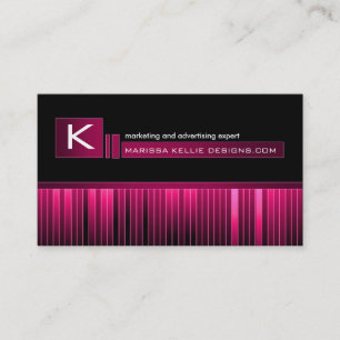 Cartão de visita liso do monograma