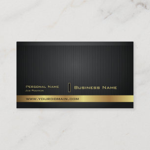 Cartão de visita liso dourado elegante moderno
