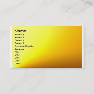 Cartão de visita liso Ouro-Amarelo