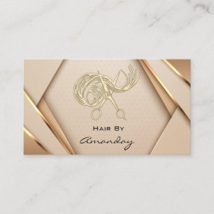 Cartão De Visita Lista de estilista de cabelo do logotipo SPA Doura