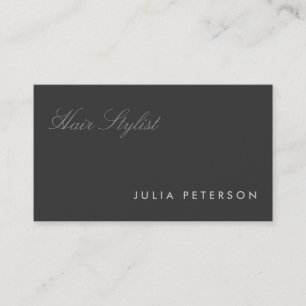 Cartão De Visita Lista de estilos profissionais de Cinza escuro Na