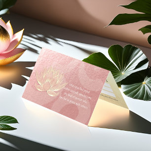 Cartão De Visita Lista de Preços do Instrutor de Meditação do Lotus