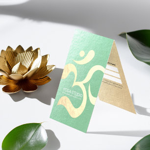 Cartão De Visita Lista de Preços do Símbolo OM de Instrutor de Medi