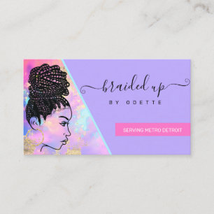 Cartão De Visita Lista dos Braços Holográficos Modernos de Travag