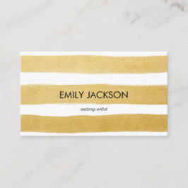 Cartão De Visita Listra Dourado