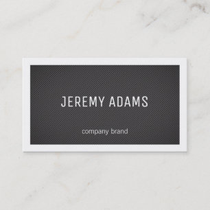 Cartão De Visita Listras   Borda (branca) / Ícones de contato