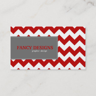 Cartão De Visita Listras chiques de Chevron