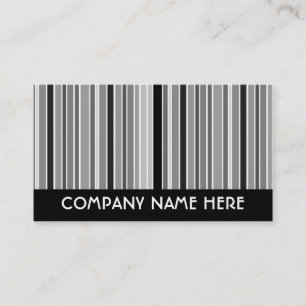 Cartão De Visita listras da escala cinzenta