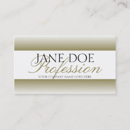 Cartão De Visita Livro Branco do roteiro Dourado de YourJobTitle