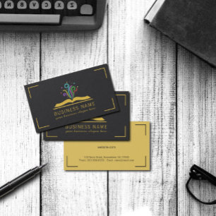 Cartão De Visita Livro da livraria mágica do escritor da fantasia