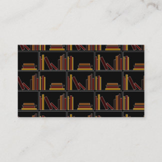 Cartão De Visita Livros da cor de Brown, de Borgonha e de mostarda