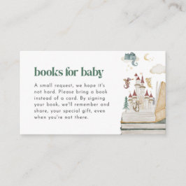 Cartão De Visita Livros de Chá de fraldas de Dragão Mítico para Car