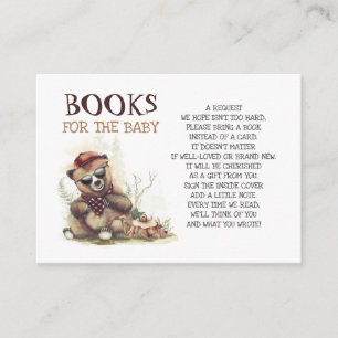 Cartão De Visita Livros De Urso De Chá de fraldas De Lumberjack Pa