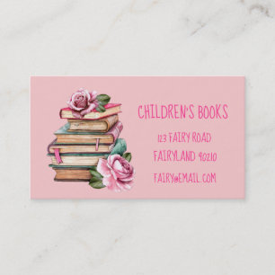 Cartão De Visita Livros infantis Livraria para crianças e brinqued