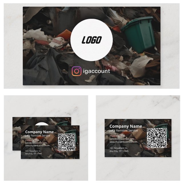 Cartão De Visita Lixo de Remoção (Removal Junk Business Card
)