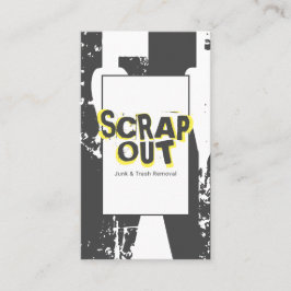 Cartão De Visita Lixo, Metal de Refugo, Reciclagem