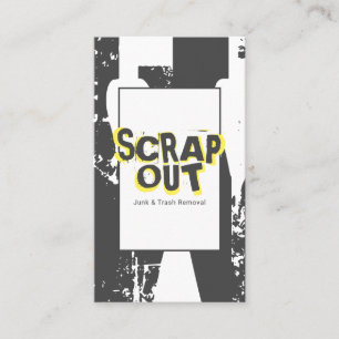 Cartão De Visita Lixo, Metal de Refugo, Reciclagem