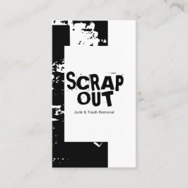Cartão De Visita Lixo, Metal de Refugo, Reciclagem