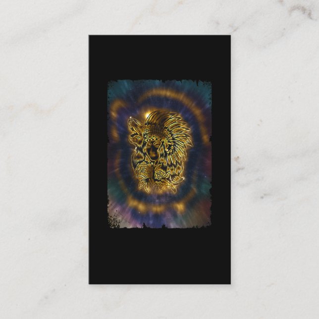 Cartão De Visita Lobo de Howling, Galáxia Americana Nativa (Frente)