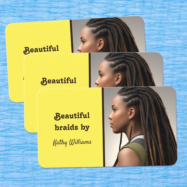 Cartão De Visita Locticista Dreadlocks (Loctician Cards)