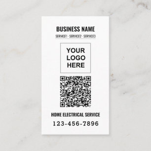 Cartão De Visita Logo Empresa QR code Trabalho Personalizado
