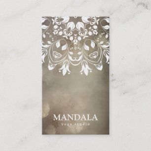 CARTÃO DE VISITA LOGO MANDALA PERSONALIZADO INSTRUTOR DE YOGA