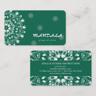 CARTÃO DE VISITA LOGO MANDALA PERSONALIZADO INSTRUTOR DE YOGA