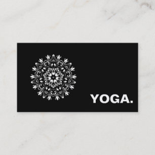CARTÃO DE VISITA LOGO MANDALA PERSONALIZADO INSTRUTOR DE YOGA