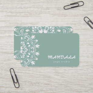 CARTÃO DE VISITA LOGO MANDALA PERSONALIZADO INSTRUTOR DE YOGA