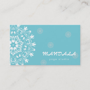 CARTÃO DE VISITA LOGO MANDALA PERSONALIZADO INSTRUTOR DE YOGA  PERS