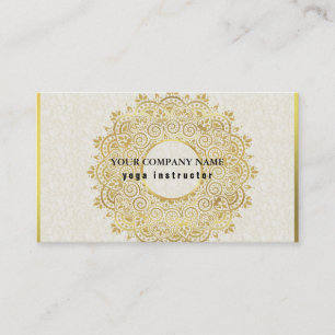 CARTÃO DE VISITA LOGO MANDALA PERSONALIZADO NEGÓCIO DE INSTRUTOR DE
