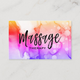 Cartão De Visita ** LOGO Massage Therapist Massage Therapist Therap