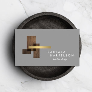 Cartão De Visita Logotipo arquitectónico moderno II do meio sécul