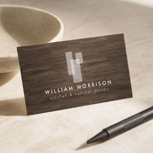 Cartão De Visita Logotipo arquitectónico moderno II dos blocos na
