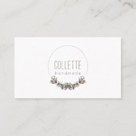 Cartão De Visita Logotipo artesanal