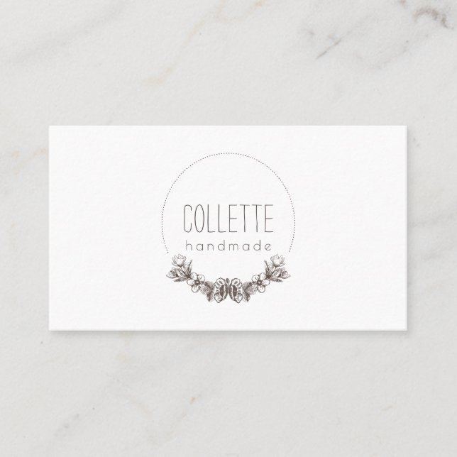 Cartão De Visita Logotipo artesanal (Frente)