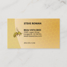 Cartão De Visita Logotipo Beau Vista Bee Professional