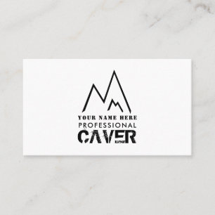 Cartão De Visita Logotipo Black Mountain, Explorador de Cavernas, T