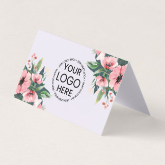 Cartão De Visita Logotipo Blush Bloom Mauve Corretor de Imóveis