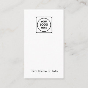 Cartão De Visita Logotipo Branco Moderno   Brinco de Joia Personali